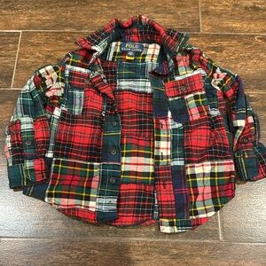 Polo by Ralph Lauren Kids Plaid Shirt - Red and Green